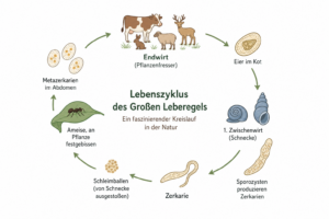 Lebenszyklus des kleinen Leberegels